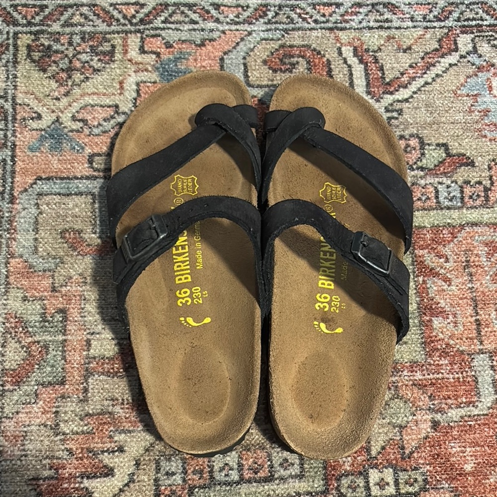 Birkenstock Black and Brown Sandals - Picture 2 of 6